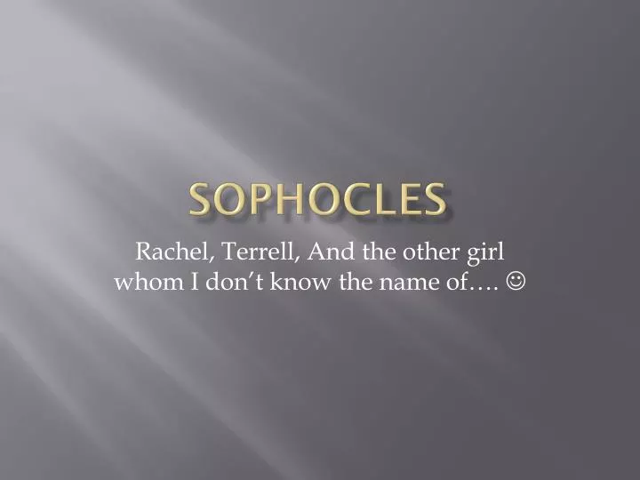 sophocles