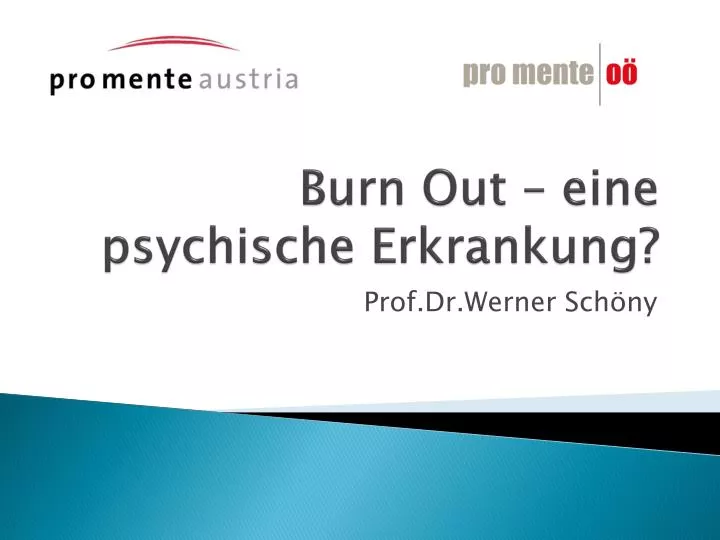 burn out eine psychische erkrankung