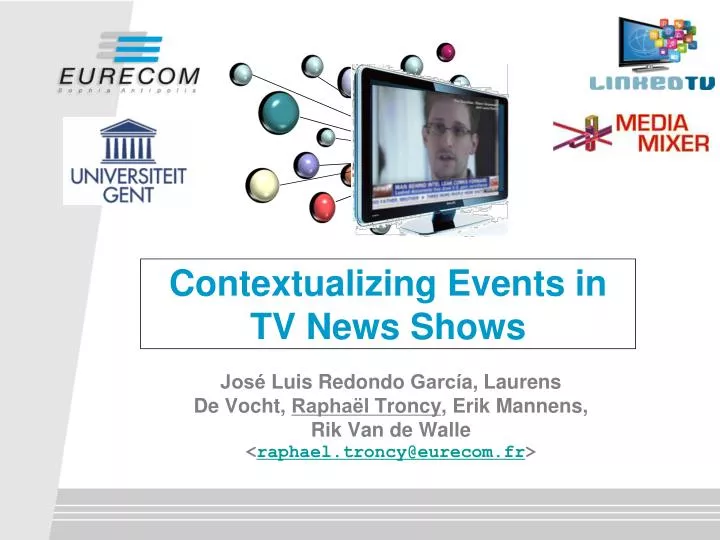 contextualizing events in tv news shows