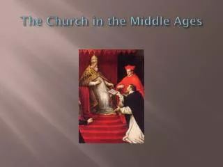 the church in the middle ages