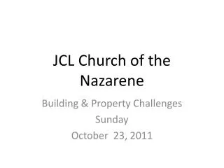 JCL Church of the Nazarene