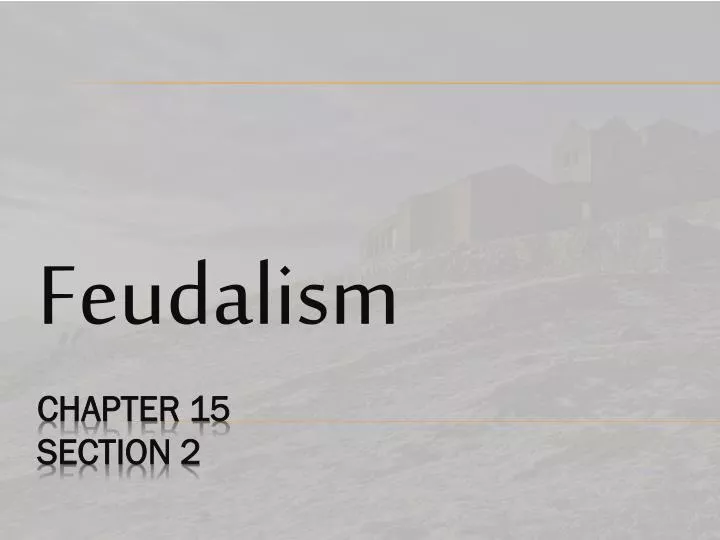 feudalism