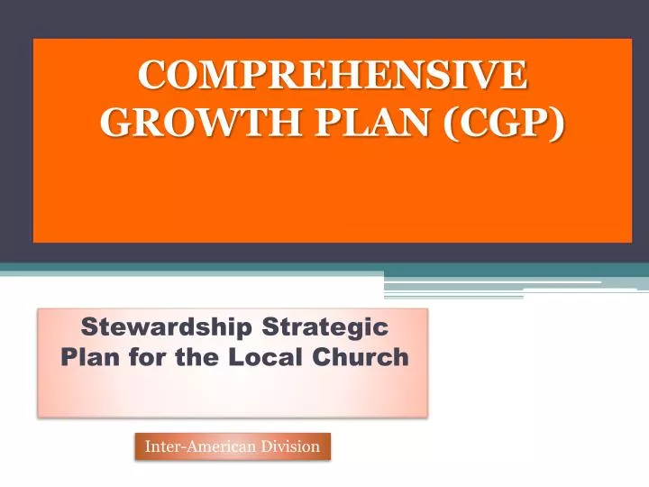 comprehensive growth plan cgp