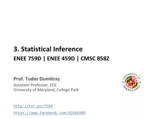 3 . Statistical Inference