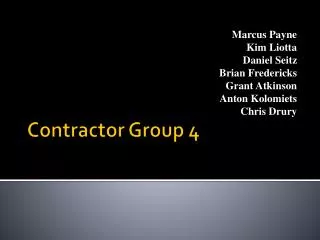Contractor Group 4