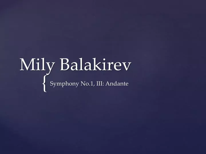 mily balakirev