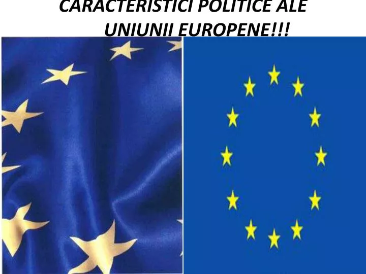 caracteristici politice ale uniunii europene