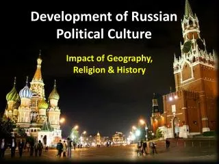 Development of Russian Political Culture