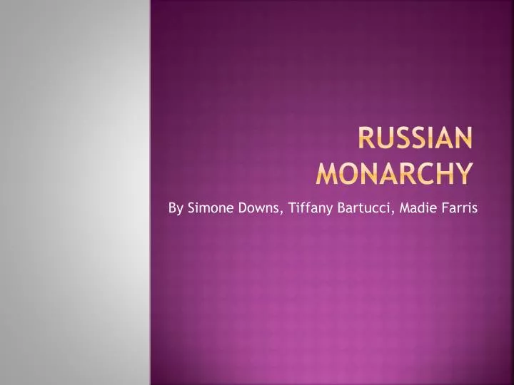 russian monarchy