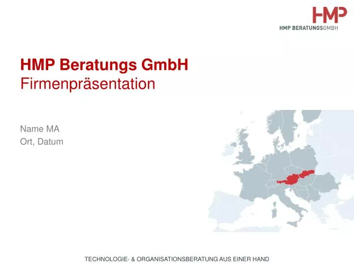 hmp beratungs gmbh firmenpr sentation