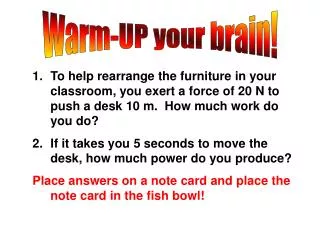 Warm-UP your brain!