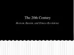 The 20th Century - slide 1