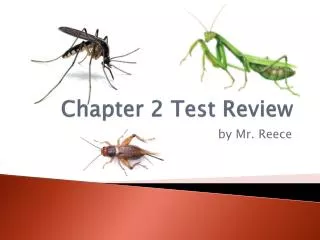 Chapter 2 Test Review
