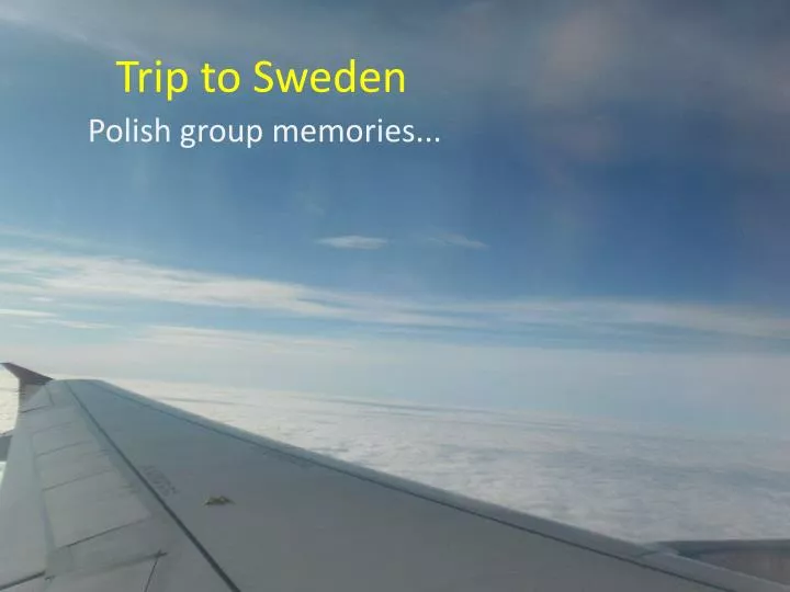 trip to sweden