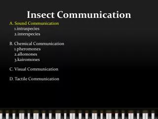 Insect Communication
