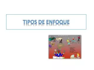 tipos de enfoque