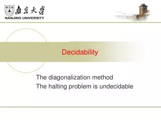 Decidability