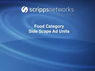 Food Category Side Scape Ad Units