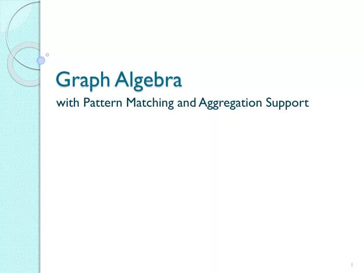 graph algebra
