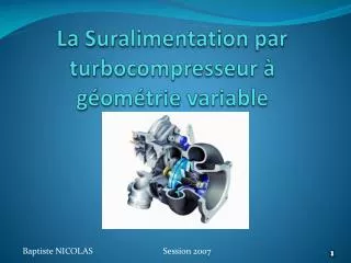 la suralimentation par turbocompresseur g om trie variable