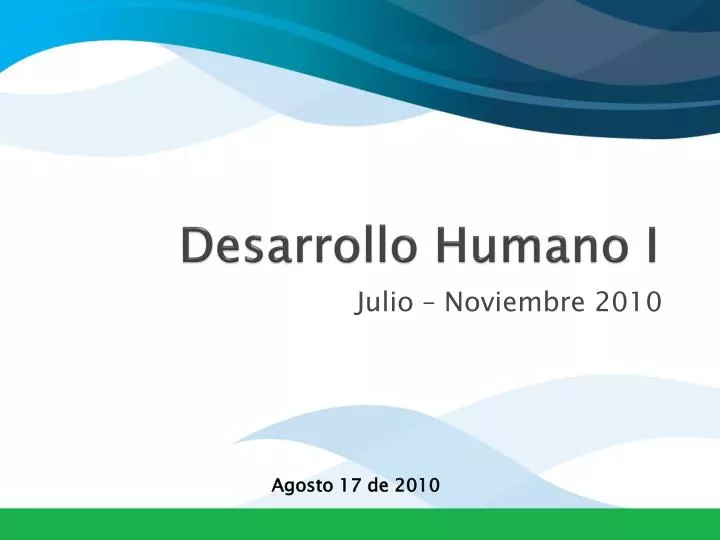 desarrollo humano i