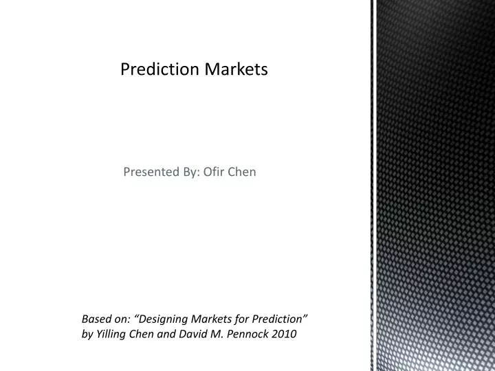 prediction markets