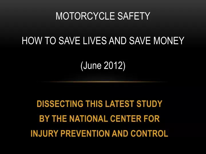dissecting this latest study by the national center for injury prevention and control