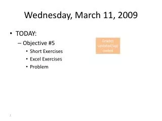 Wednesday, March 11, 2009