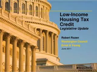 Low-Income Housing Tax Credit Legislative Update