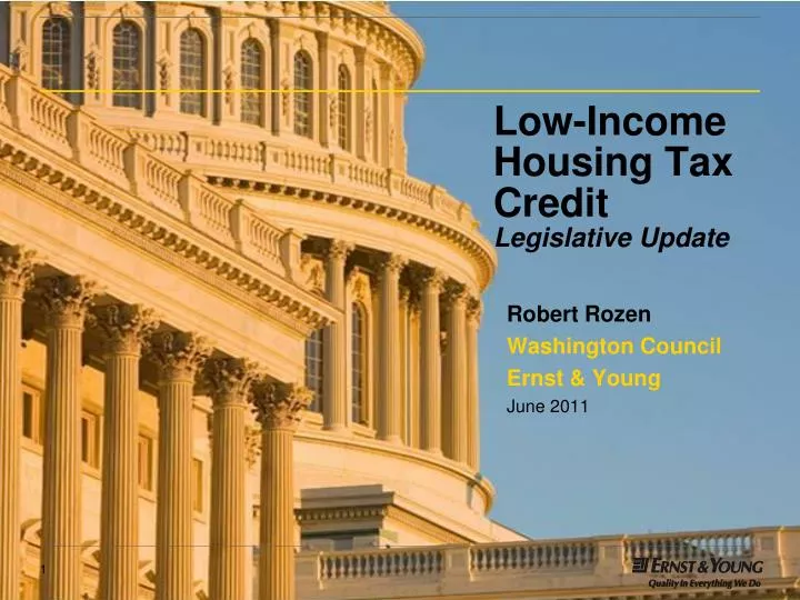 low income housing tax credit legislative update