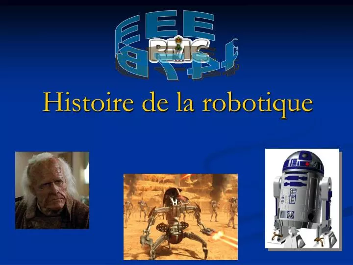 histoire de la robotique