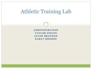 Athletic Training Lab