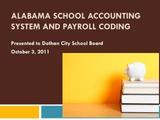 Alabama School Accounting System and Payroll Coding