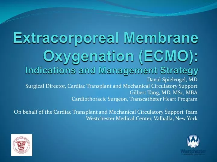extracorporeal membrane oxygenation ecmo indications and management strategy