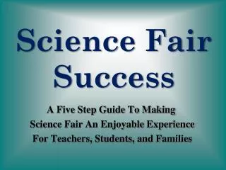 Science Fair Success