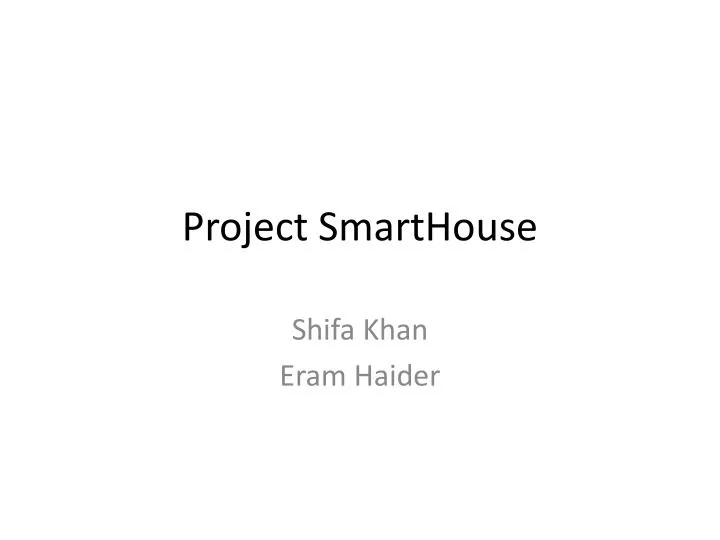 project smarthouse