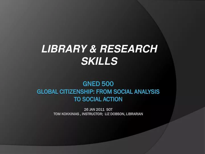 library research skills