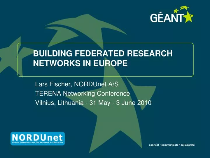 building federated research networks in europe