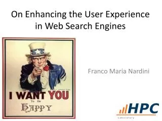 On Enhancing the User Experience in Web Search Engines