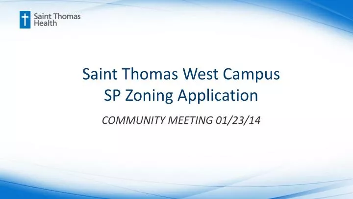 saint thomas west campus sp zoning application