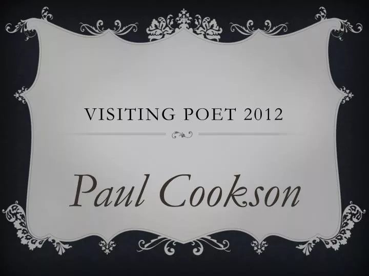 visiting poet 2012