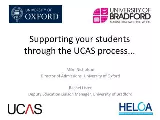 Supporting your students through the UCAS process...