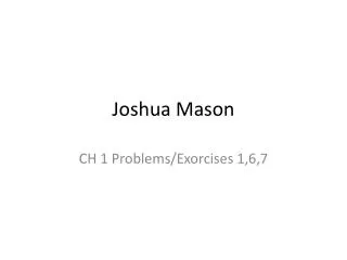 Joshua Mason