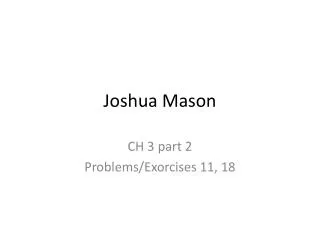 Joshua Mason