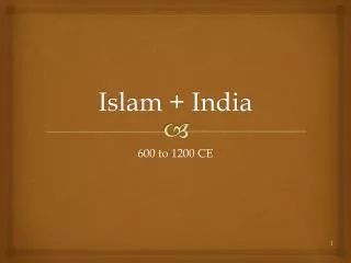 Islam + India