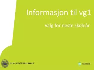 informasjon til vg1