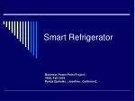 Smart Refrigerator - slide 1
