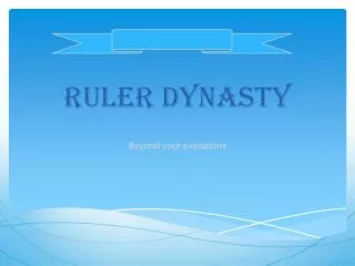 ruler dynasty
