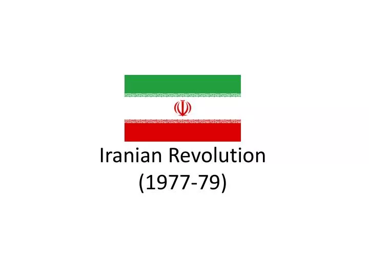 iranian revolution 1977 79