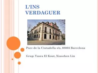 l ins verdaguer